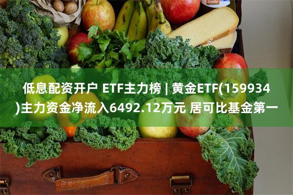 低息配资开户 ETF主力榜 | 黄金ETF(159934)主力资金净流入6492.12万元 居可比基金第一